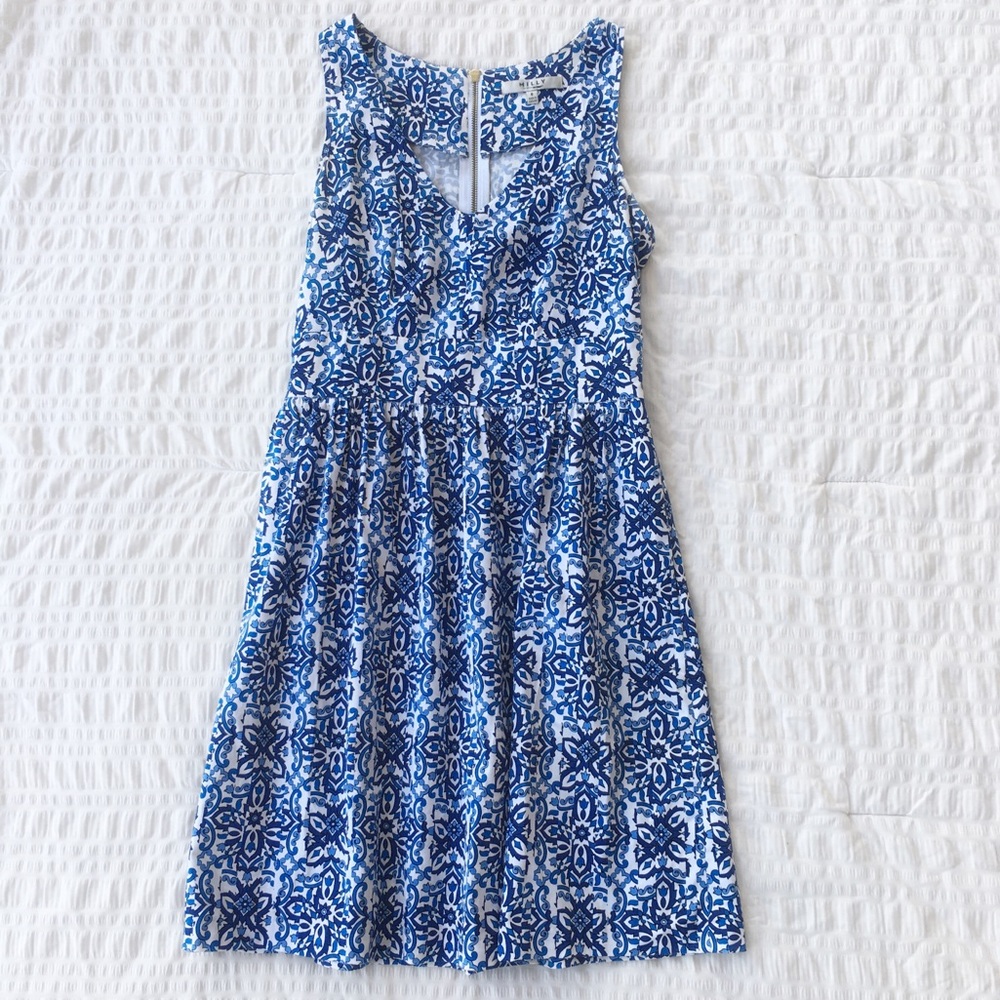 Milly For Design Nation Floral Fit & Flare Dress 6